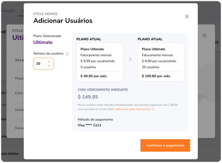 Adding and removing number of users